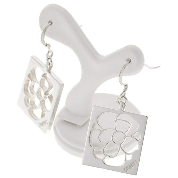 CHANEL Silver Earrings